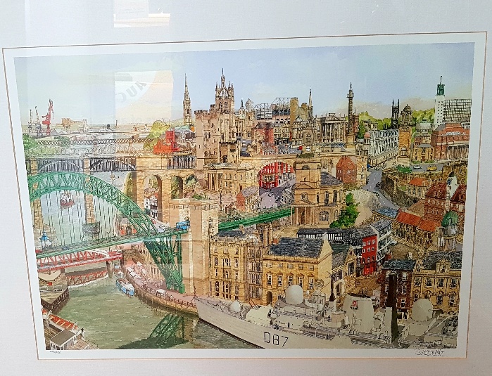 Memories of Newcastle Framed Limited Edition Print (415/950) by Martin Stuart Moore - Image 2 of 2