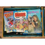 Crate of Vintage Children's Annuals including Beano Dandy etc