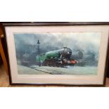 David Shepherd Framed, Glazed and Signed Print of The Flying Scotsman