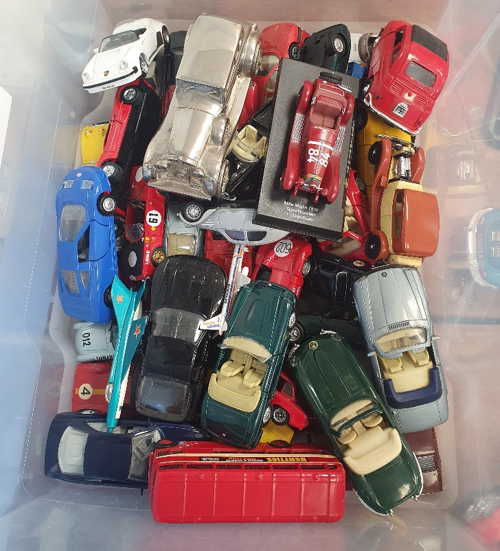 A Mixed Box of various Model Cars, some on stands - Image 3 of 3
