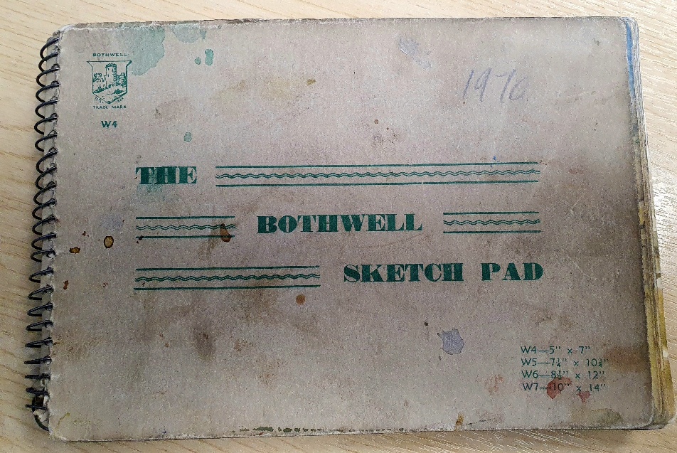 Robert John Heslop - Pitman Academy (1907-1988) Sketch Book dated 1970 with artist's initials - Image 2 of 7