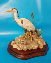 Border Fine Arts Limited Edition Heron Figurine (unboxed), number 611/950