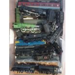 A Large Mixed Box of Various Locomotives, some metal