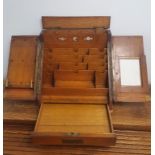 A Victorian Desktop Stationery Box with Brass Presentation Plate