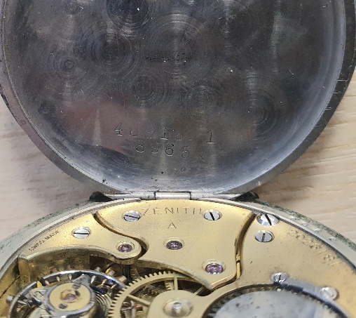 Zenith 1916 Steel Cased Pocket Watch, serial number 2026181, 45mm diameter - Image 3 of 5