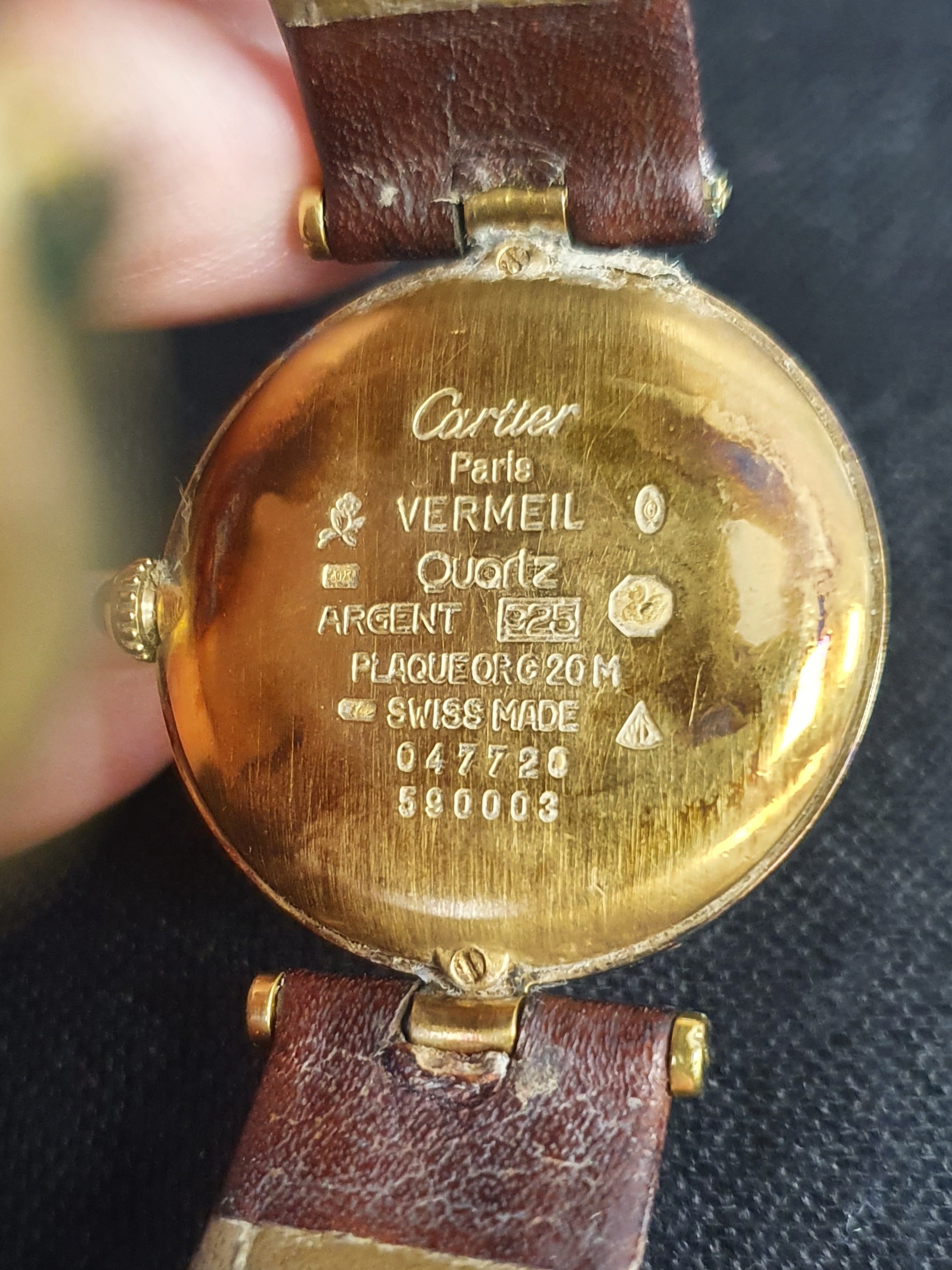 Cartier Vermeil Quartz Wristwatch - Image 2 of 2