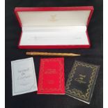 Cartier Trinity Biro Pen, Gold Plated with original box and paperwork