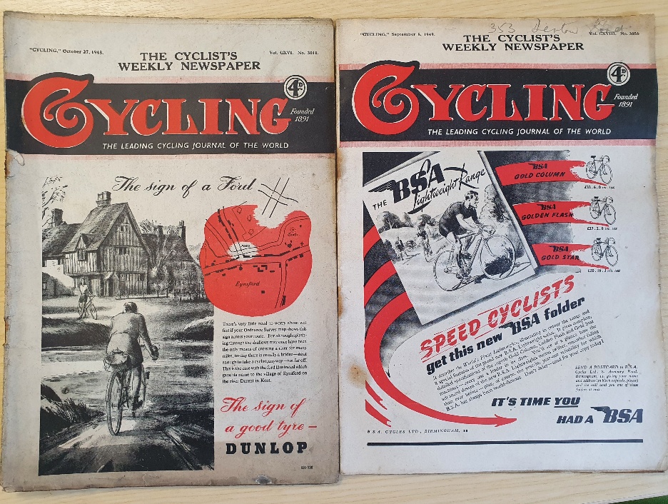 A Large Collection of 1940s Cycling Magazines