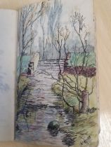 Robert John Heslop (1907-1988) sketchbook with sketches/watercolours dating from 1927 onwards.