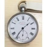 Zenith 1916 Steel Cased Pocket Watch, serial number 2026181, 45mm diameter