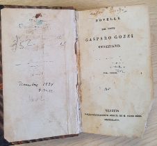 Novelle del Conte Gasparo Gozzi veneziano. Vol. unico.