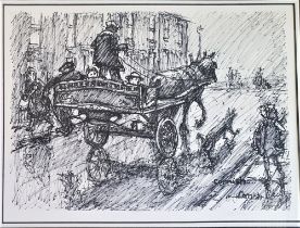 Norman Cornish Limited Edition Print of Horse and Cart