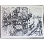 Norman Cornish Limited Edition Print of Horse and Cart