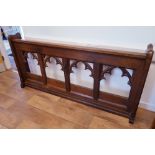 19th Century Gothic Church Pew in Cedar Wood measuring 72 inches x 36 inches