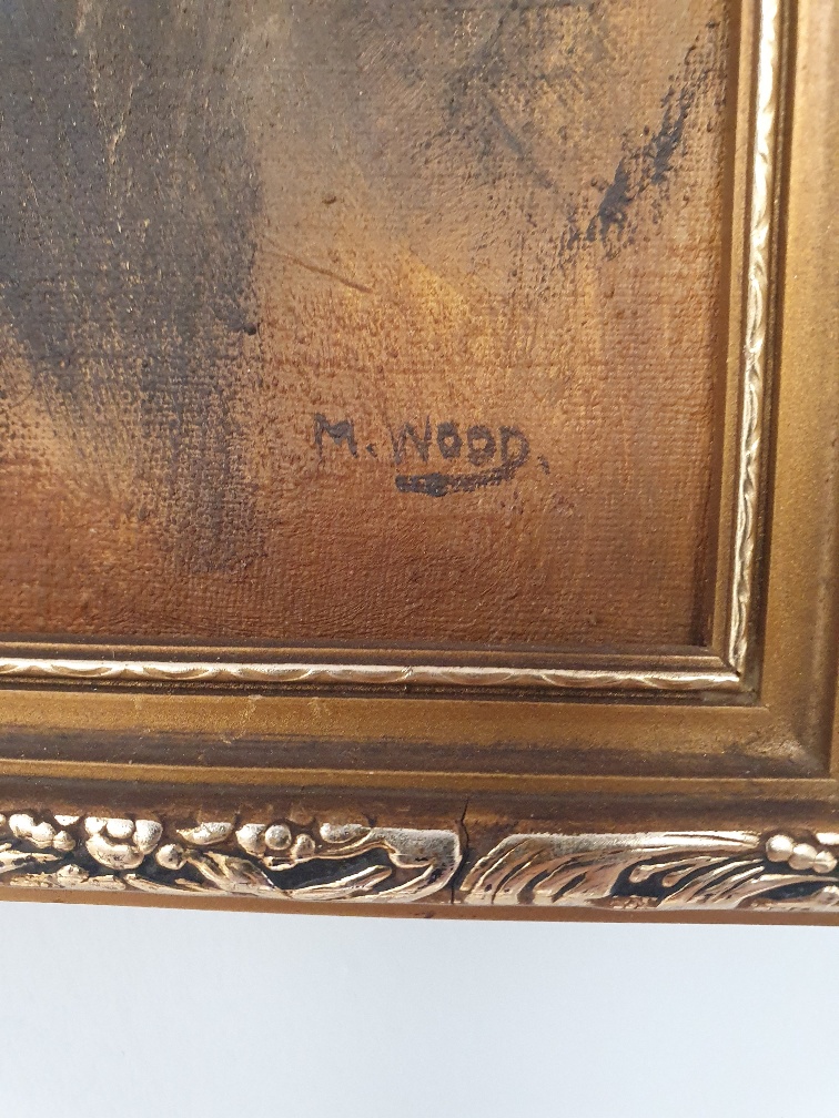 Framed Oil on Board of Golden Miller by M Wood - Image 2 of 3