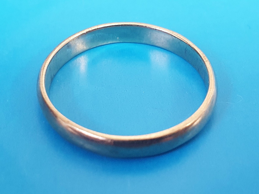 Hallmarked 9ct Gold Wedding Band, 2.05g Size P