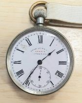 Zenith 1916 Steel Cased Pocket Watch