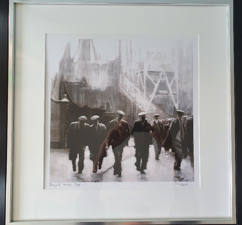 Sam Wood Framed Limited Edition Hand Signed Limited Edition Print, 23 inches x 23 inches