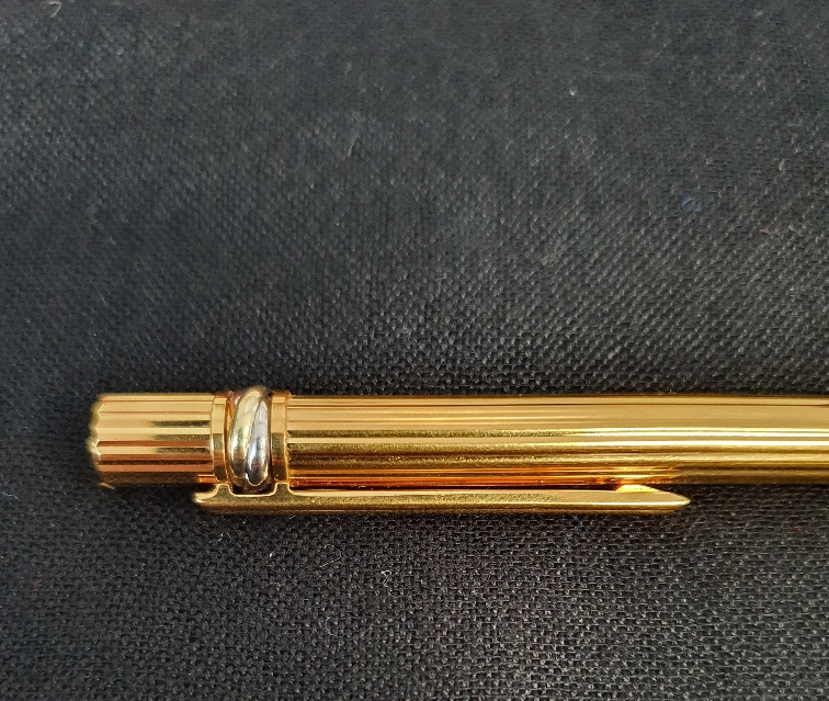 Cartier Trinity Biro Pen, Gold Plated with original box and paperwork - Image 4 of 4