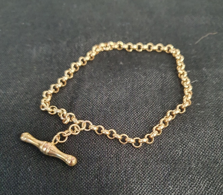 9ct Gold Bracelet, weight 3.5g