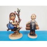 Two Vintage Goebel Figurines - Apple Tree Girl and Boots