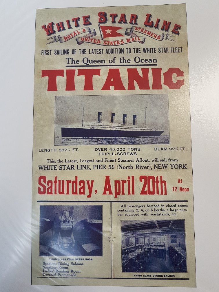 Two Albums containing reproduction posters on card including travel, Titanic, Monaco, WW2 etc - Image 4 of 4