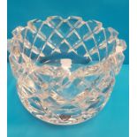 Orrefors Cut Glass Vase Reference 3831-121 with label attached