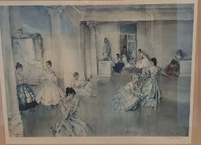 Sir William Russell Flint Framed and Signed Limited Edition Print titled Spanish Dancers, 1963