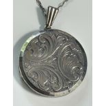 Georg Jensen Vintage 1960s Silver Locket and Chain, weight 9g