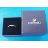 Swarovski Vittore Ladies Crystal Ring Size N with original box. Free UK Postage.