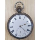 Silver 935 Swiss Pocket Watch marked ARFS. Case hallmarks dates 1888 to 1907. Free UK Postage