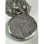 Georg Jensen Vintage 1960s Silver Locket and Chain, weight 9g. Free UK Postage on this Lot.