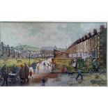 Norman Cornish Framed and Mounted Open Edition Print titled "Mount Pleasant - Summer".