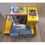 Collection of 7 Die Cast Excavation and Track Models including CAT, Volvo and JCB