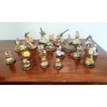 Large Collection of Ceramic Bird Figurines, various manufacturers, 20 Figures in total