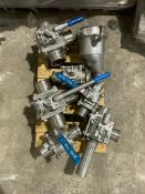 7 X VARIOUS BALL VALVES