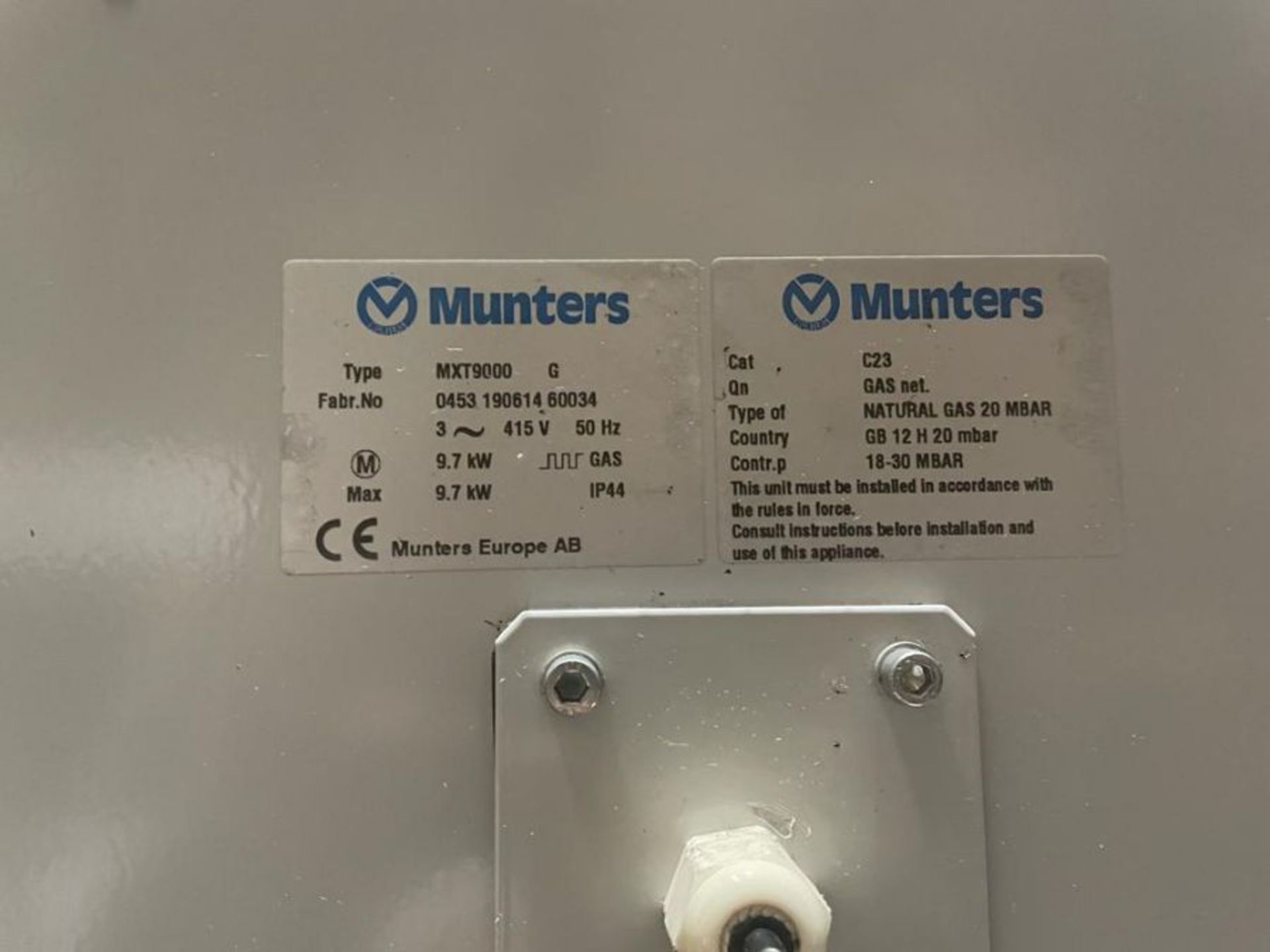 MUNTERS MXT9000 DEHUMIDIFIER - Image 4 of 5