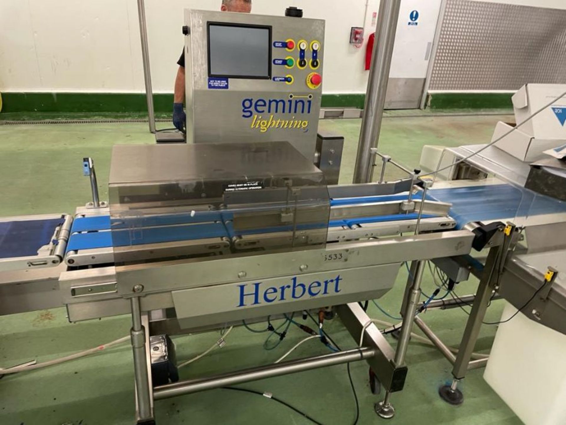 HERBERT GEMINI CHECKWEIGHER AND LABELLING SYSTEM - Image 3 of 7