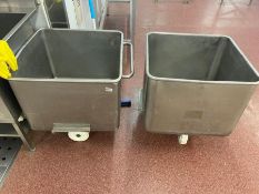 2 X MOBILE TOTE BINS