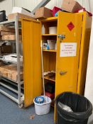 YELLOW METAL FIRE PROOF CABINET