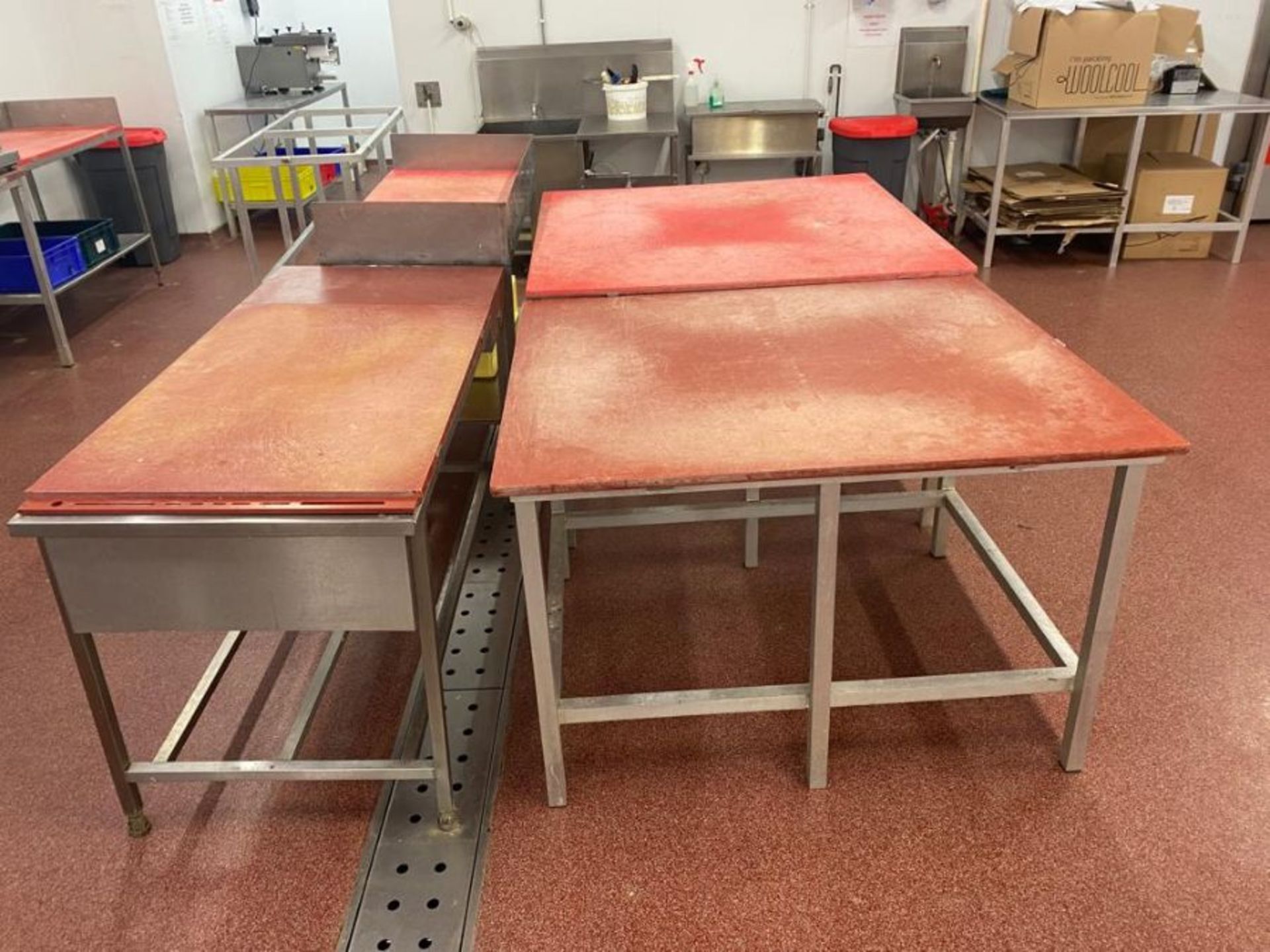 5 X BUTCHERS TABLES