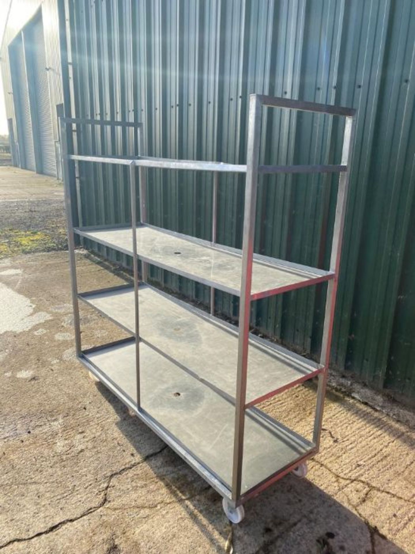 MOBILE STAINLESS STEEL TROLLEY - Image 2 of 2