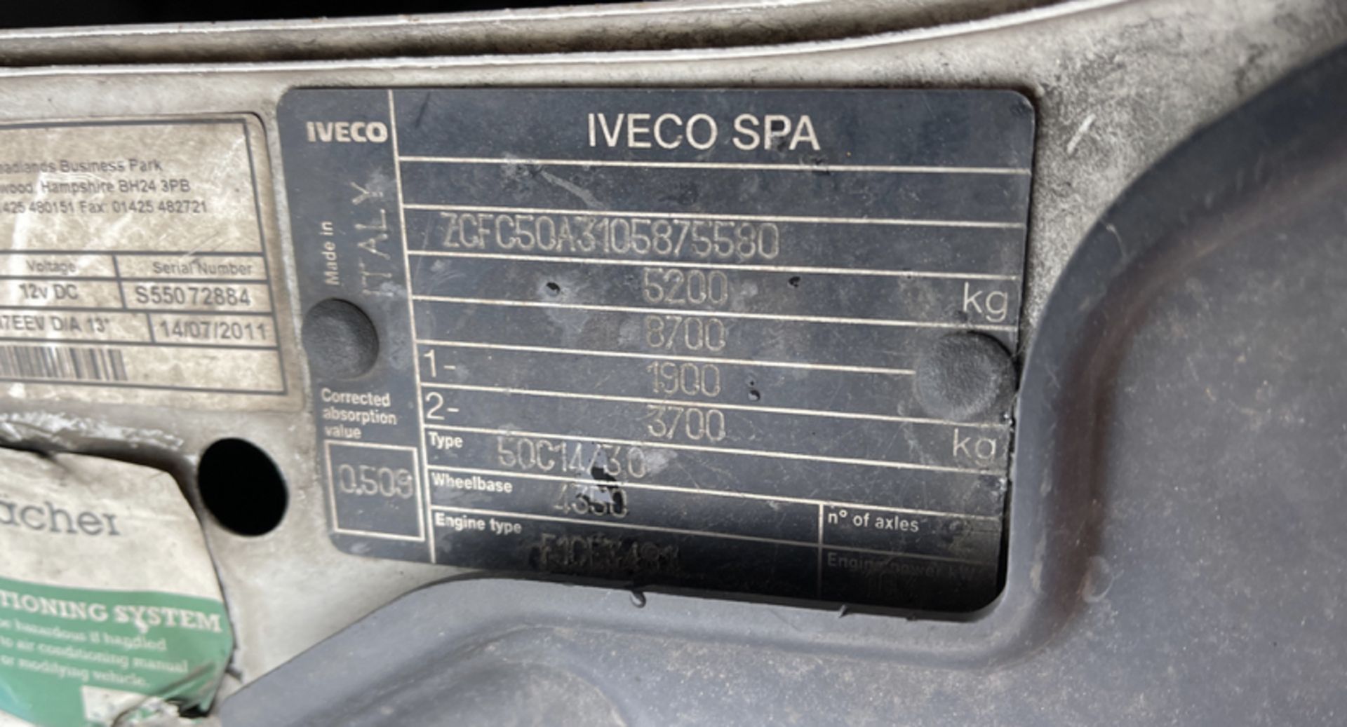 2011 IVECO DAILY 50C14 - Image 17 of 24