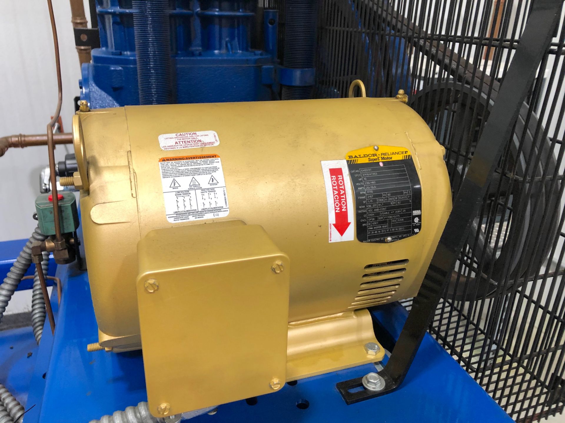 Quincy QT-10 Air Compressor - Image 8 of 11