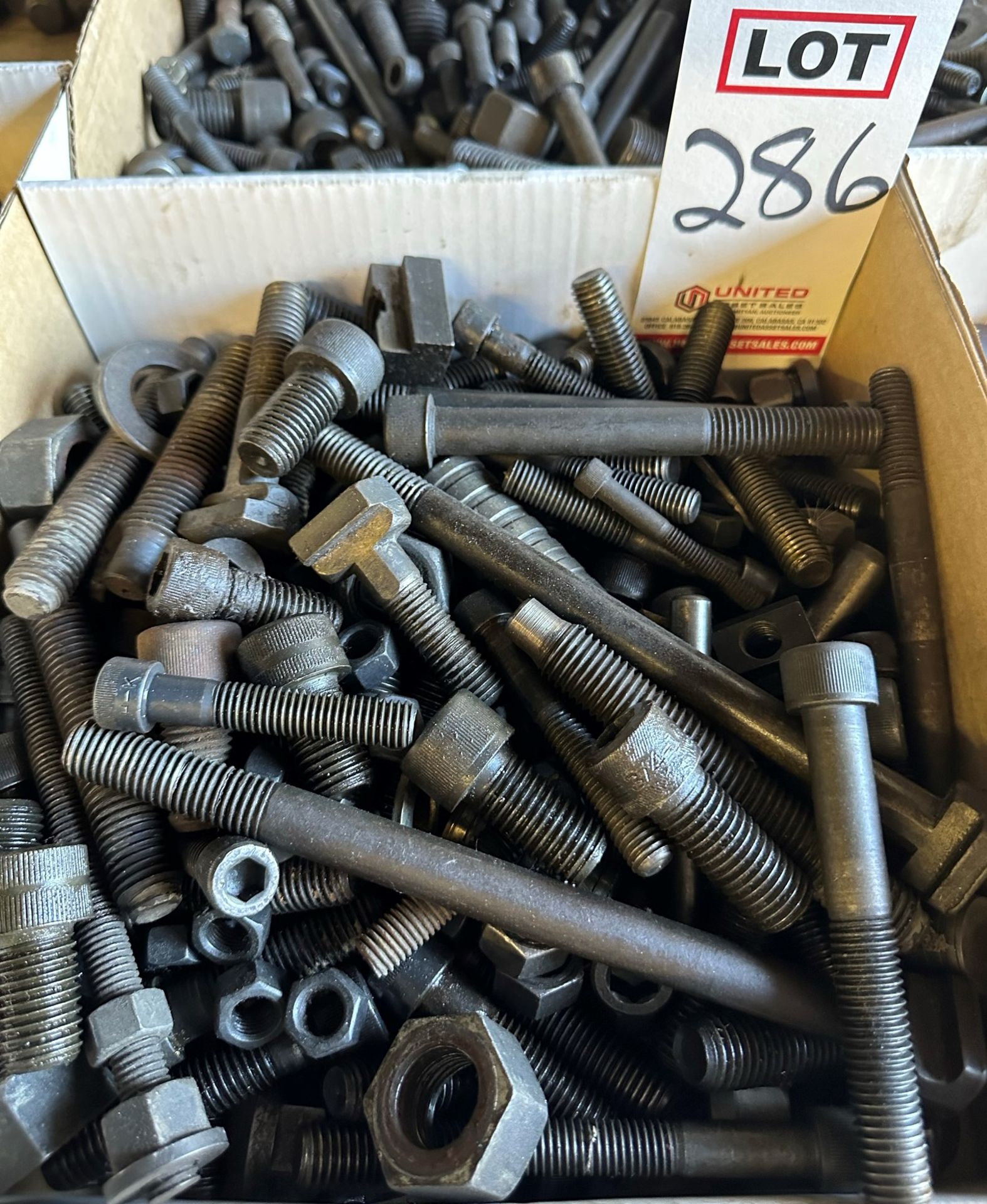 LOT - HOLD DOWN BOLTS, NUTS, WASHERS