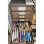 LOT - 5-DRAWER KENNEDY BENCHTOP CABINET, W/ CONTENTS OF THREAD GAGES