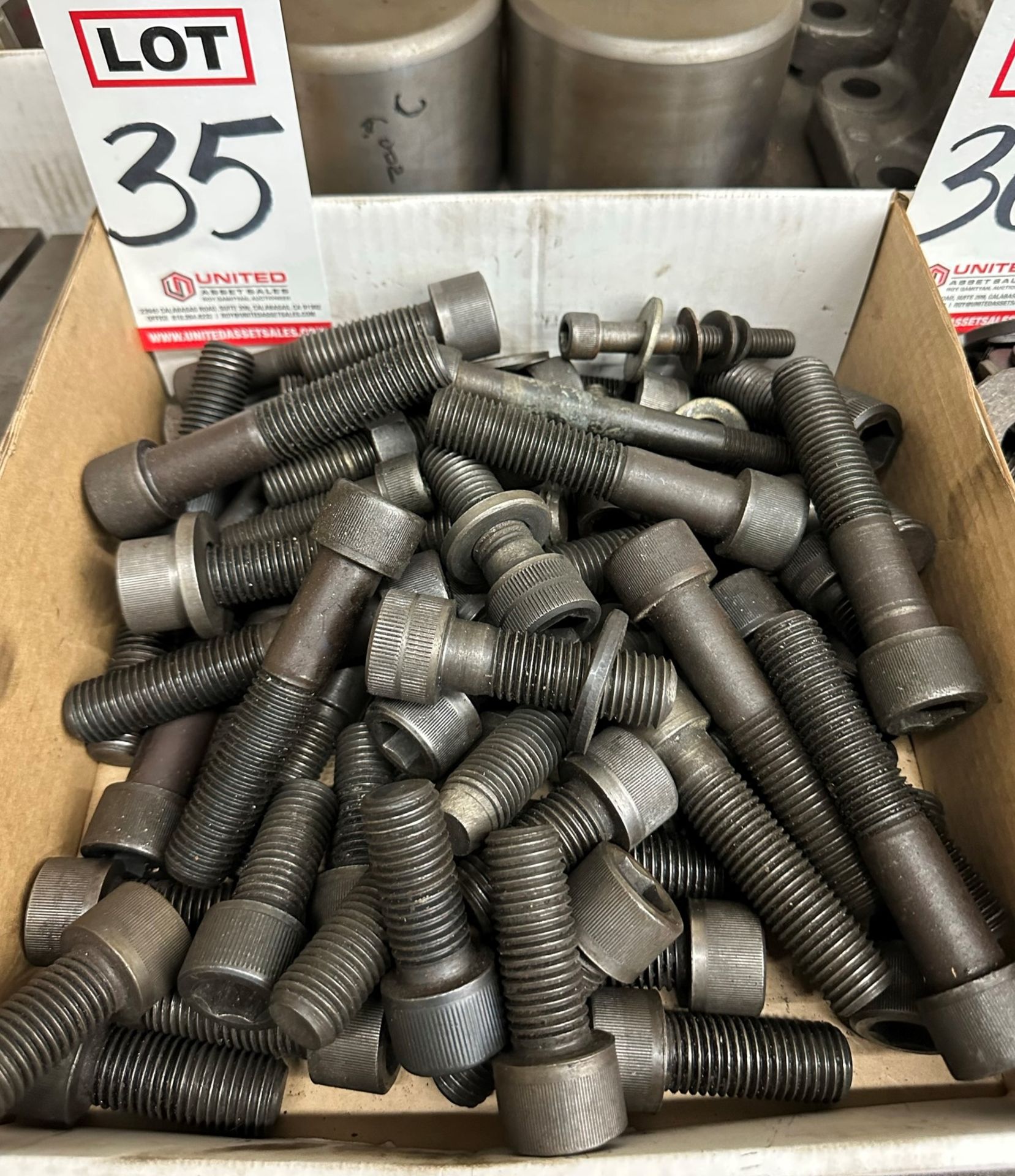 LOT - LARGE HEX CAP SCREWS