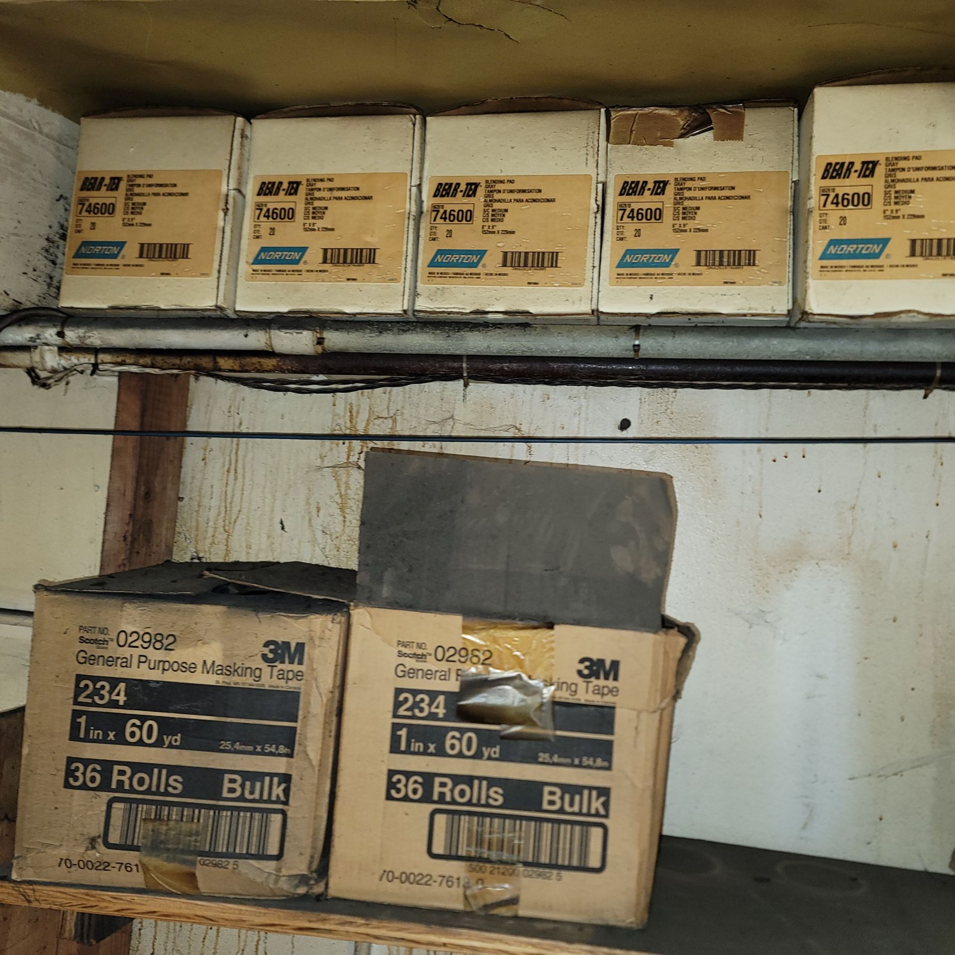 LOT - MISC. ABRASIVES IN LOFT AREA: SCOTCH-BRITE, ETC. - Image 5 of 6