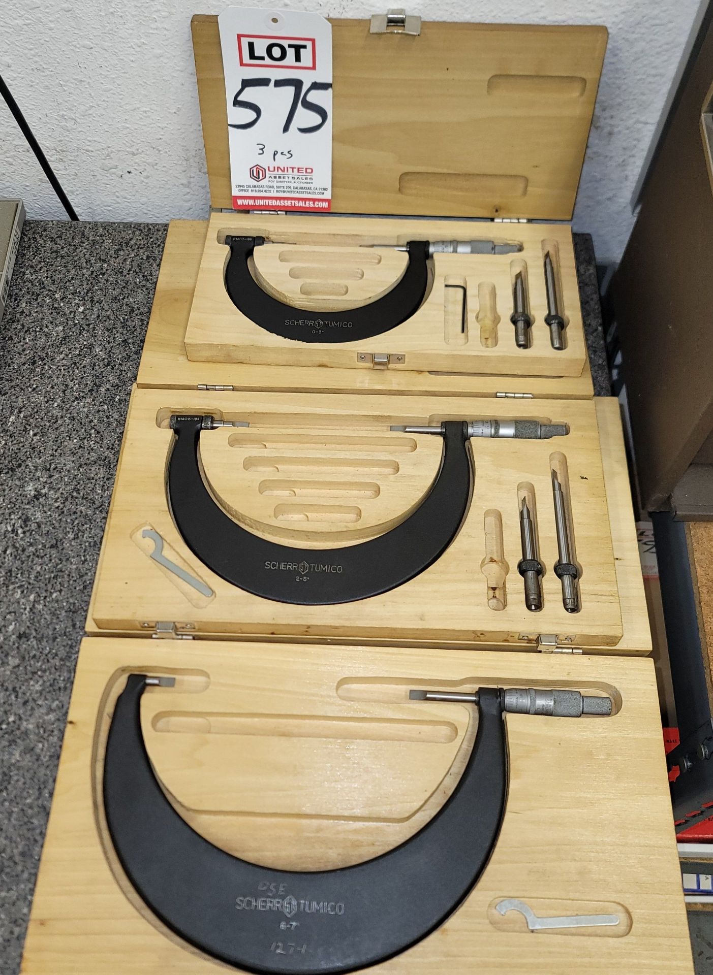 LOT - (3) SCHERR TUMICO TUBULAR MICROMETERS