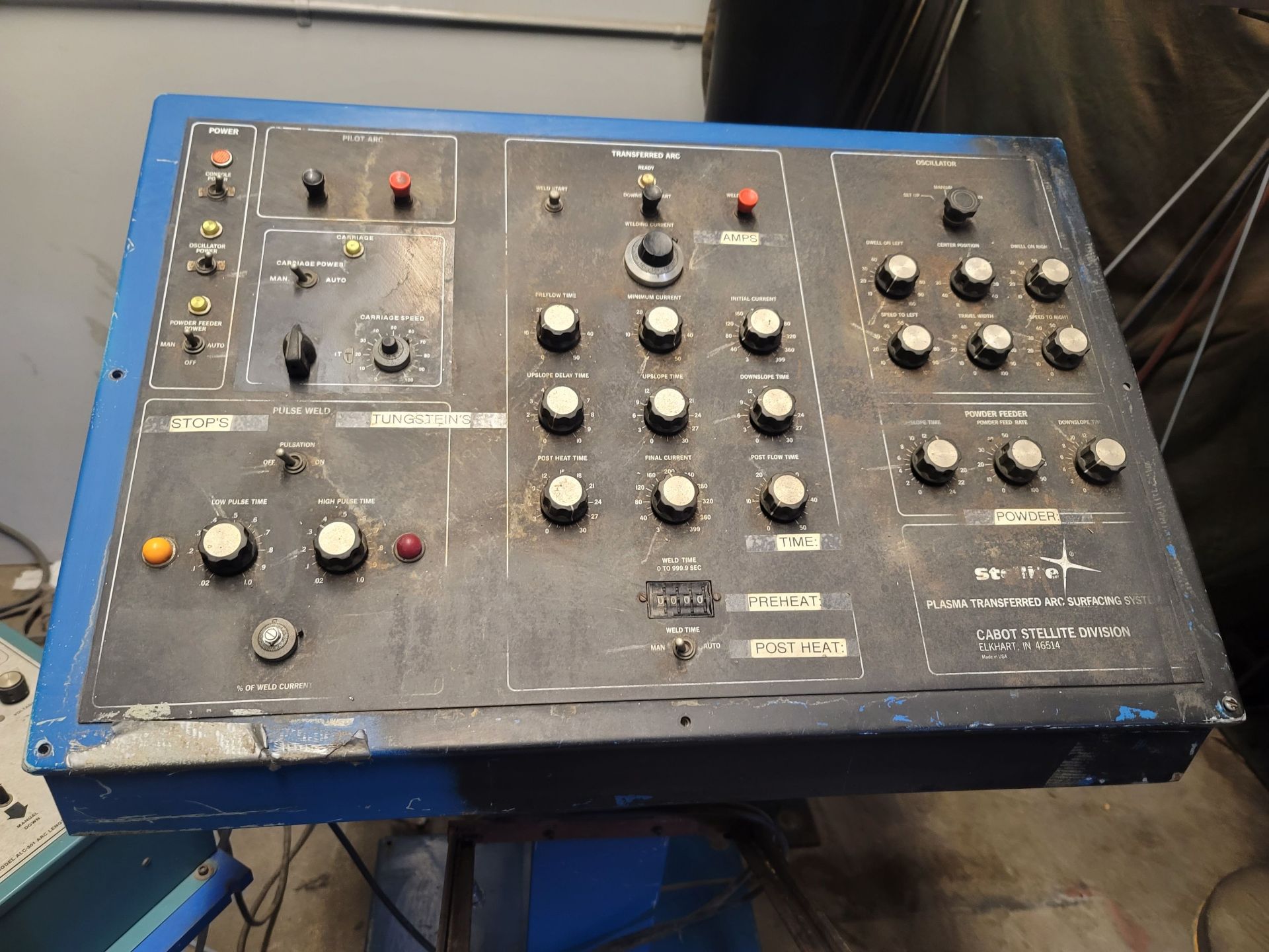 STELLITE PLASMA TRANSFERRED ARC WELDING SYSTEM FOR APPLICATION OF HARDFACING, W/ STELLITE PTA SYSTEM - Image 7 of 9